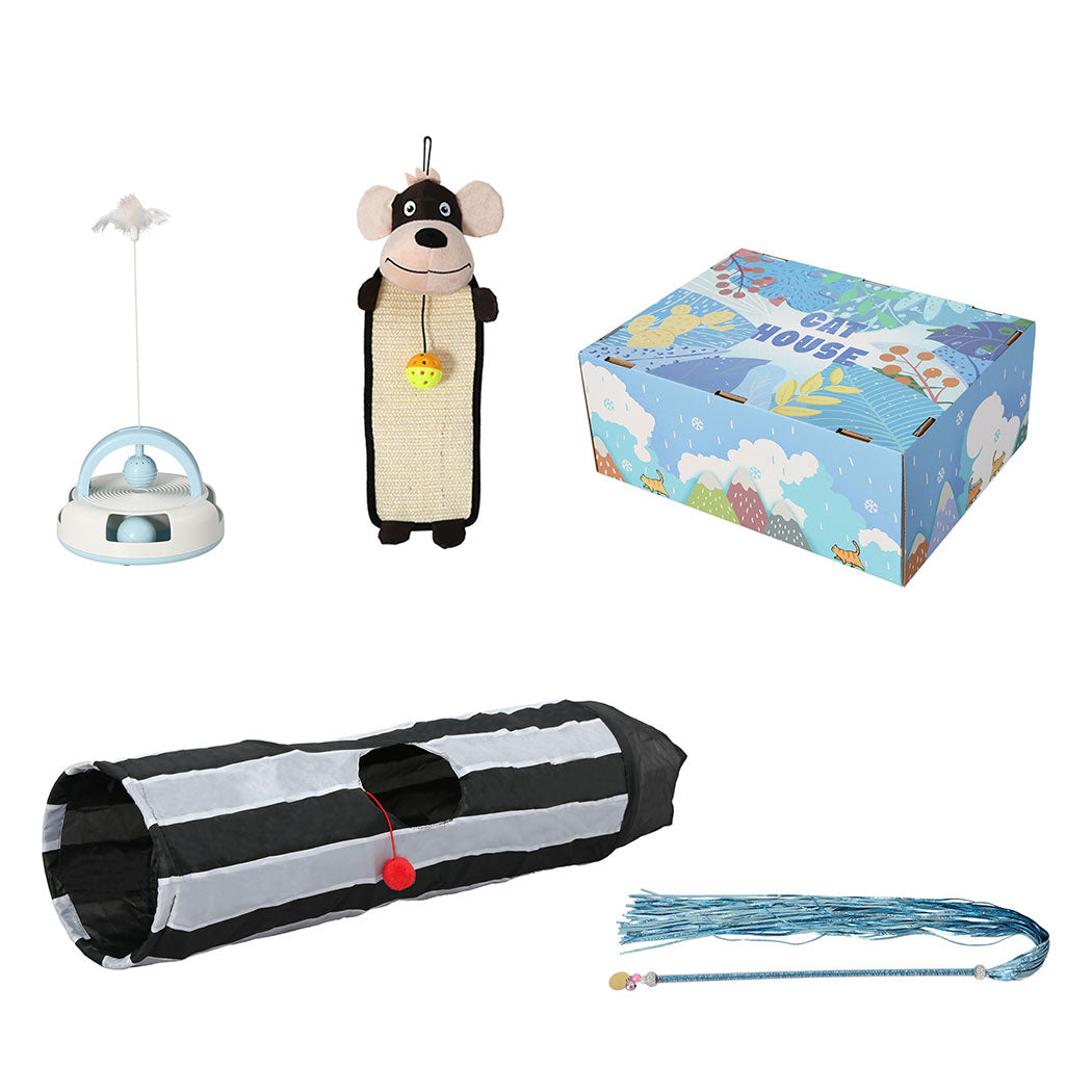 PaWz Interactive Pet Toy Set Cat Tunnel-1954803091111022593