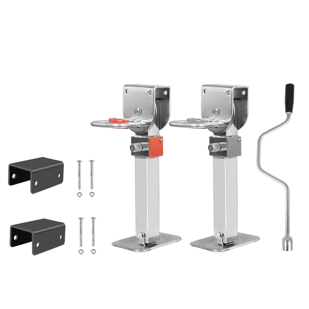 Manan 2X 410mm-545mm Drop Down Corner Silver-1954802966728937473