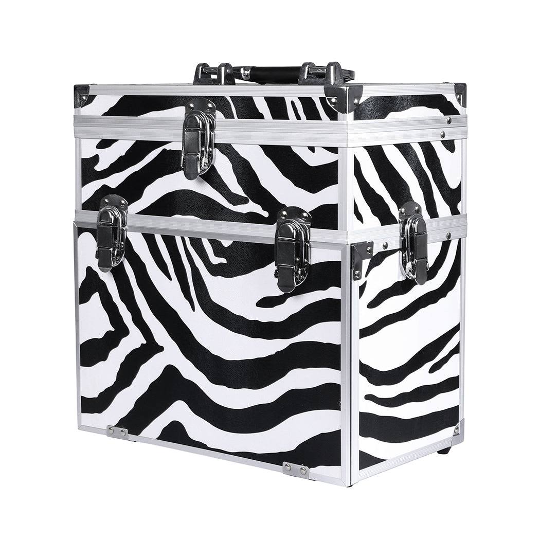 Professional Makeup Cosmetic Case Organizer Zebra-1919892884560154625