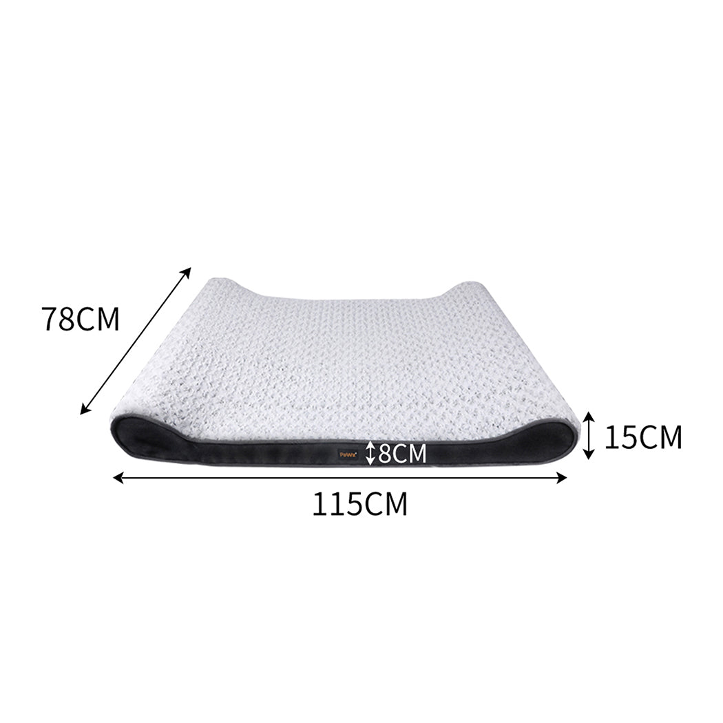 PaWz Pet Bed Dog Orthopedic Large Warm Grey-1919892876129603586