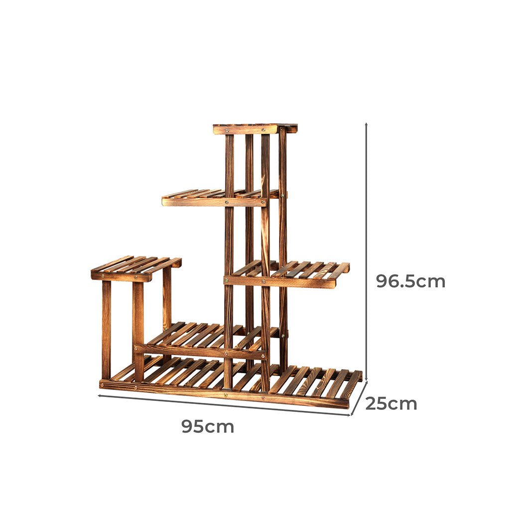 Levede 5-Tier Plant Stand Wood Wooden-1910112312241557506