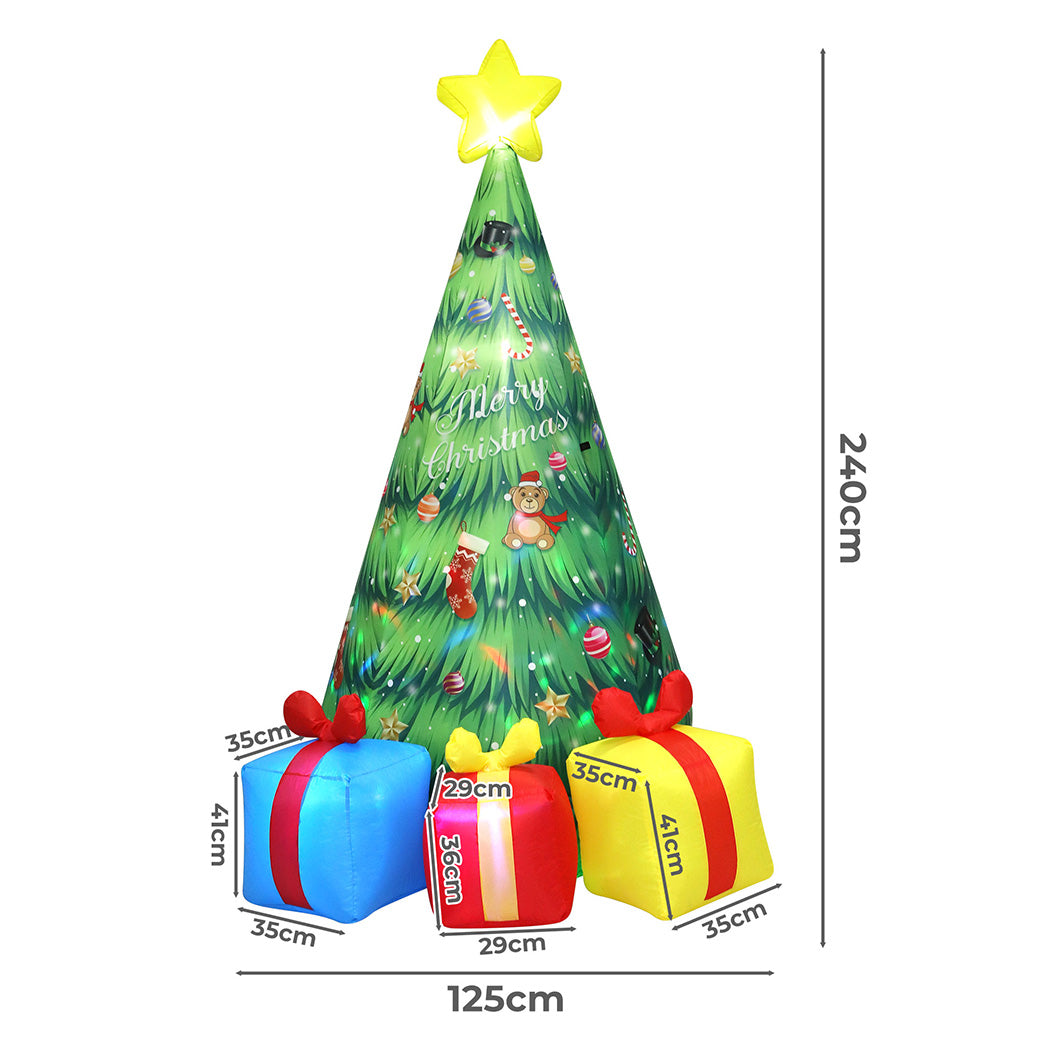 Santaco Inflatable LED Christmas Tree with Music 240CM-1973194188858200066