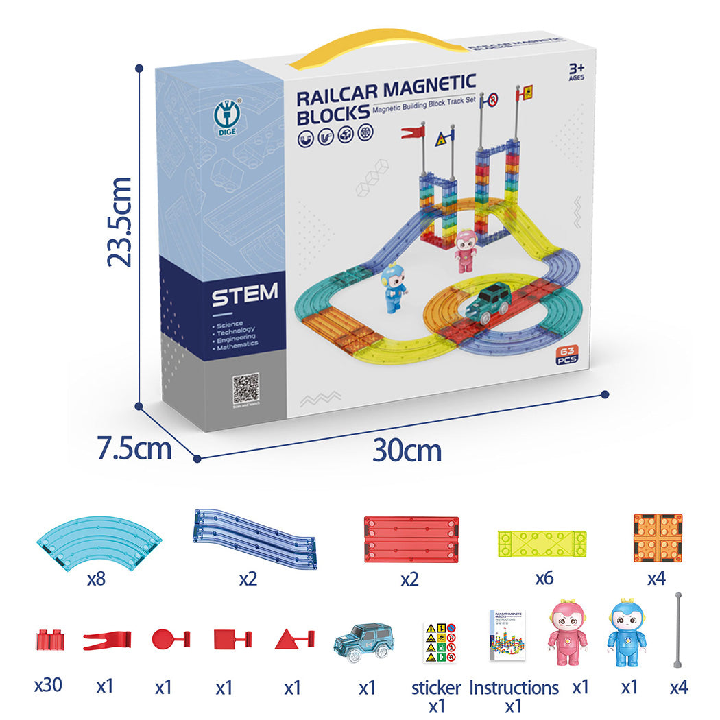 Kids Magnetic Tiles Blocks-1954802361142743042