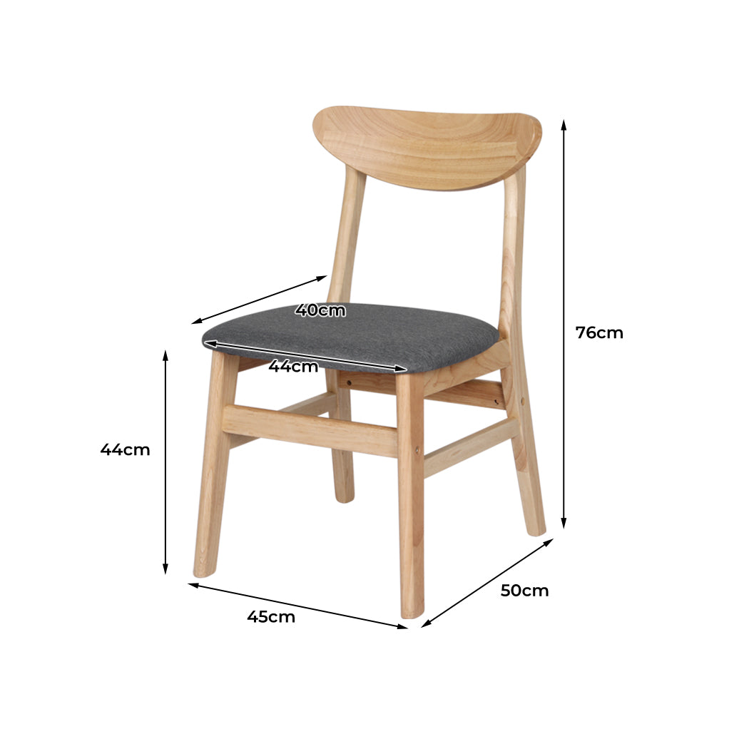 Levede 8xDining Chairs Kitchen Chair Nature-1973193558970208258