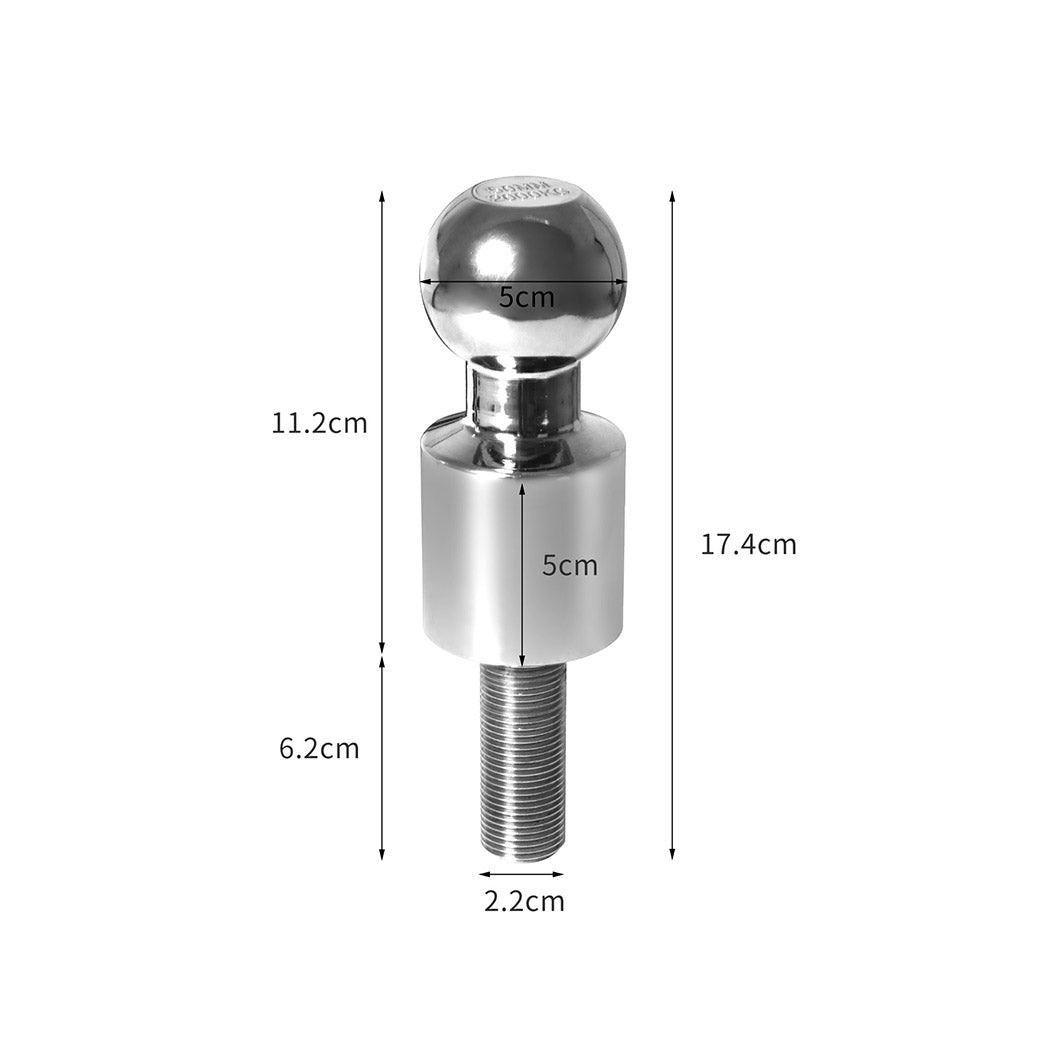 Manan 50mm Tow Ball Hitch 2" High Rise-1954802962492690434