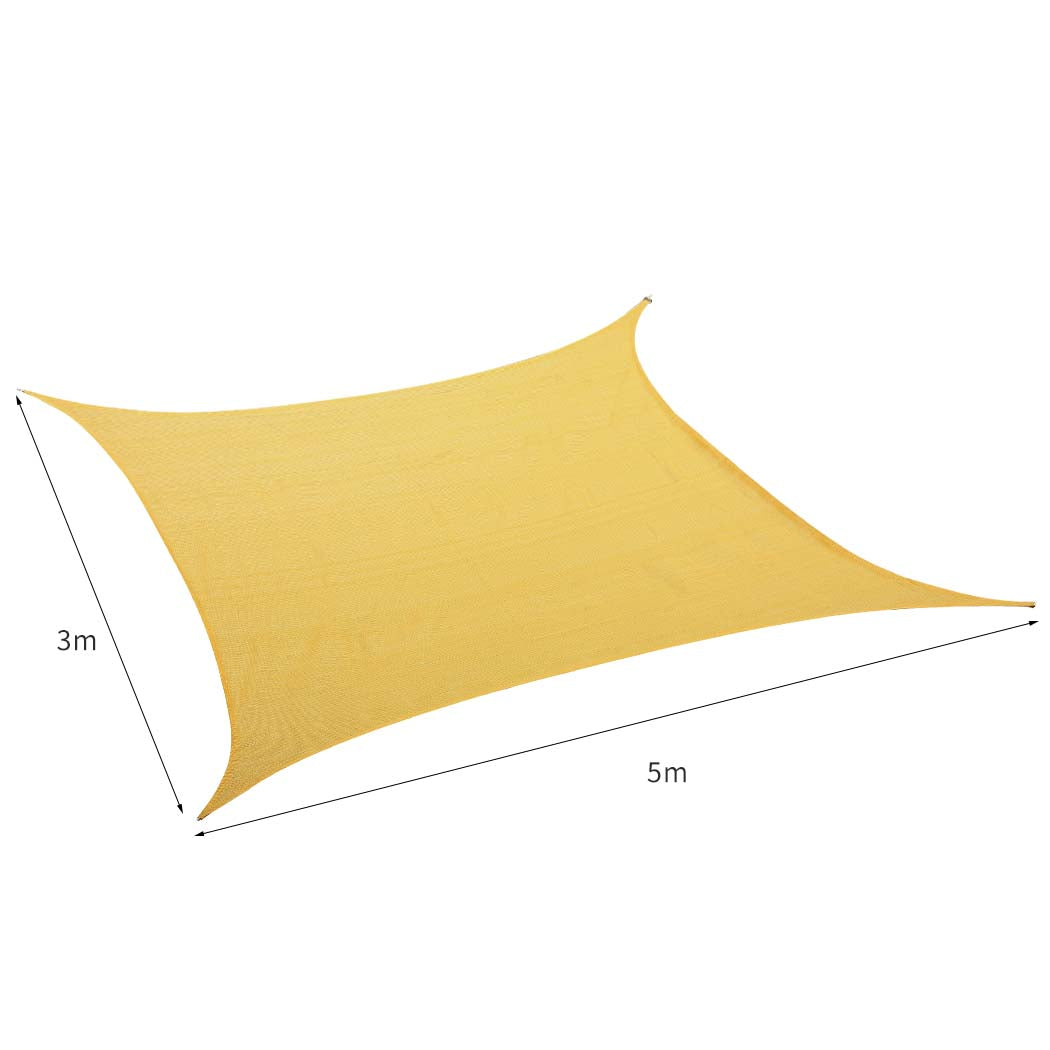 Mountview Sun Shade Sail Cloth Canopy Sand 180-1954802641221586946