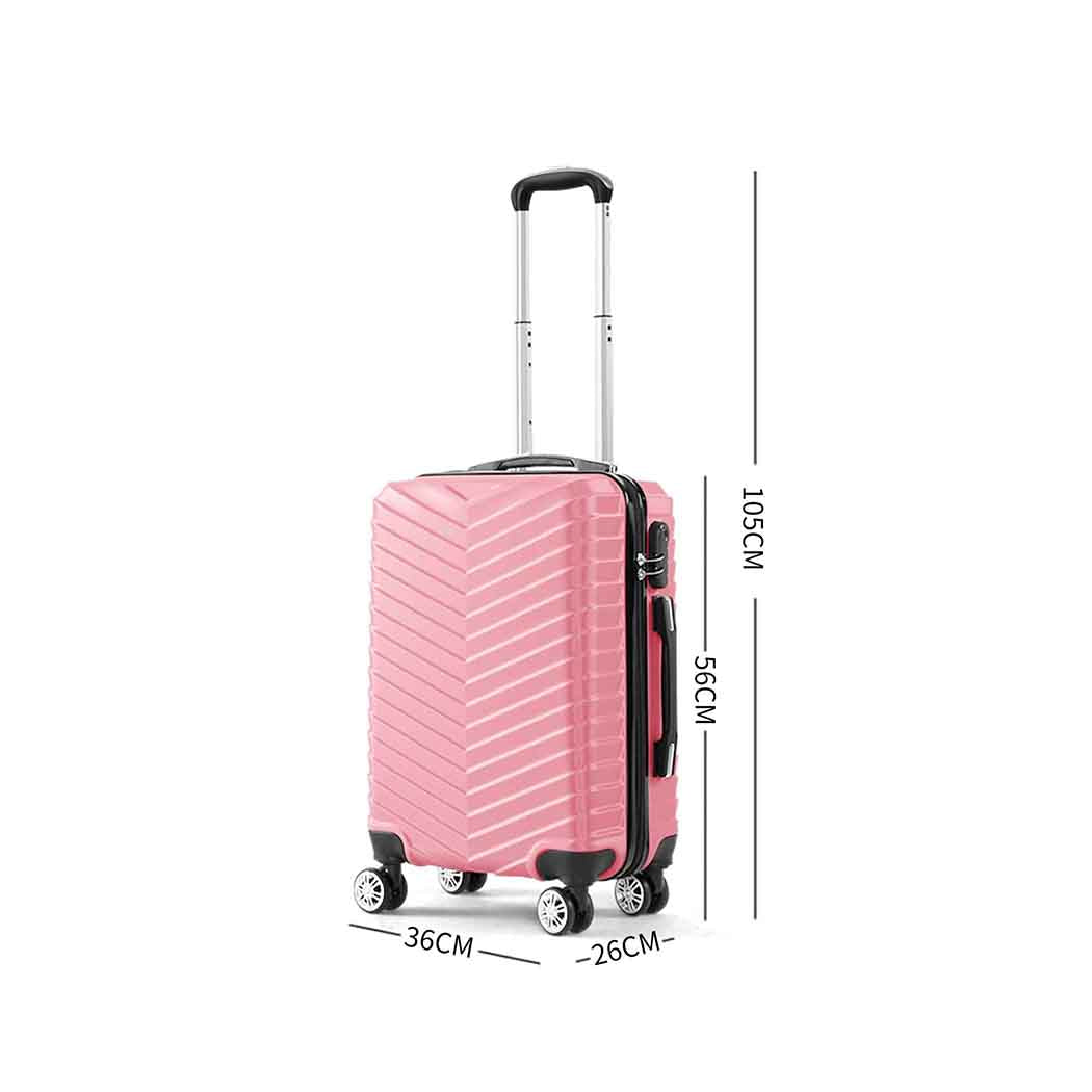 Slimbridge 20" Carry On Travel Luggage Rose 20 inch-1954802807471214594