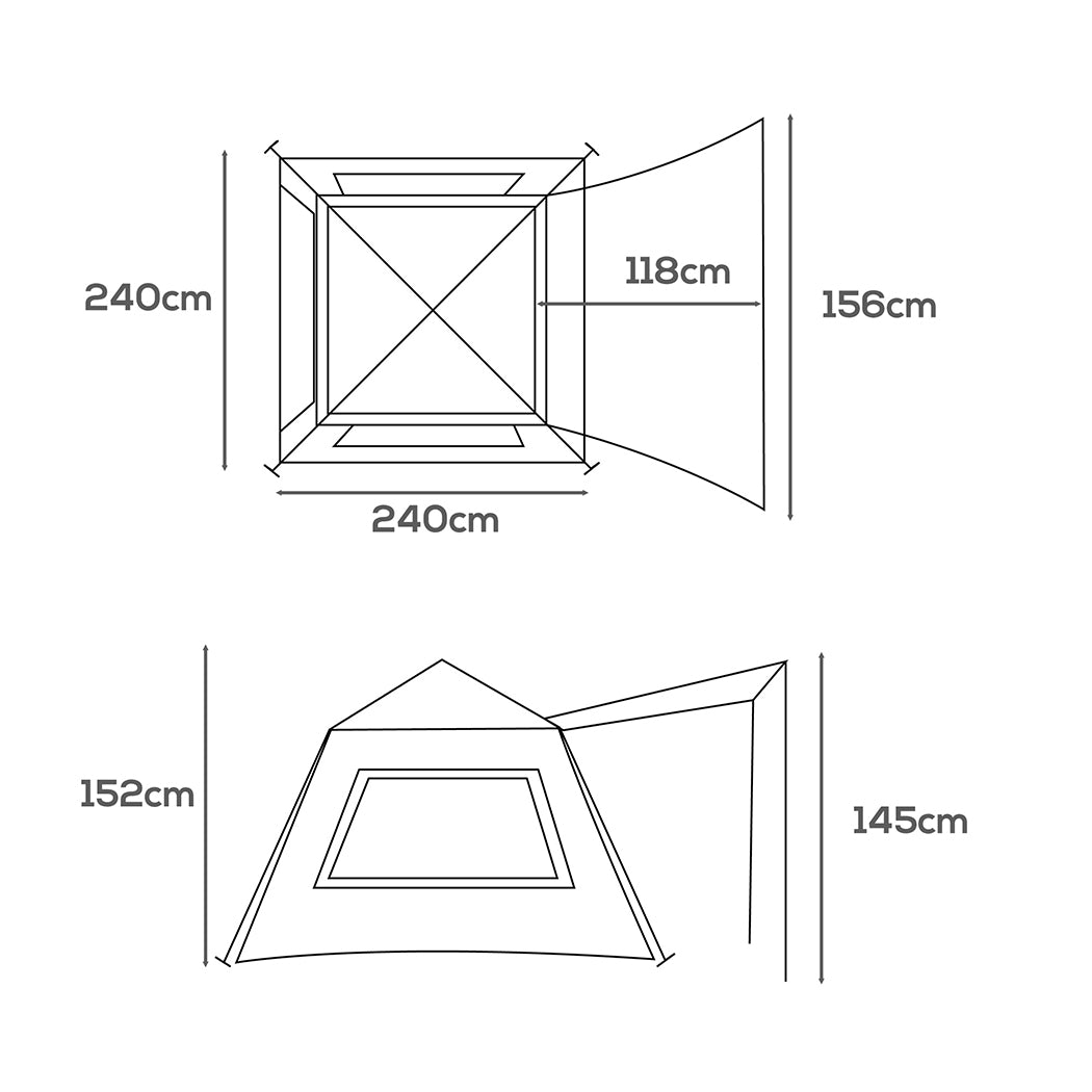 Mountview Instant Pop up Camping Tent-1910112614810259458