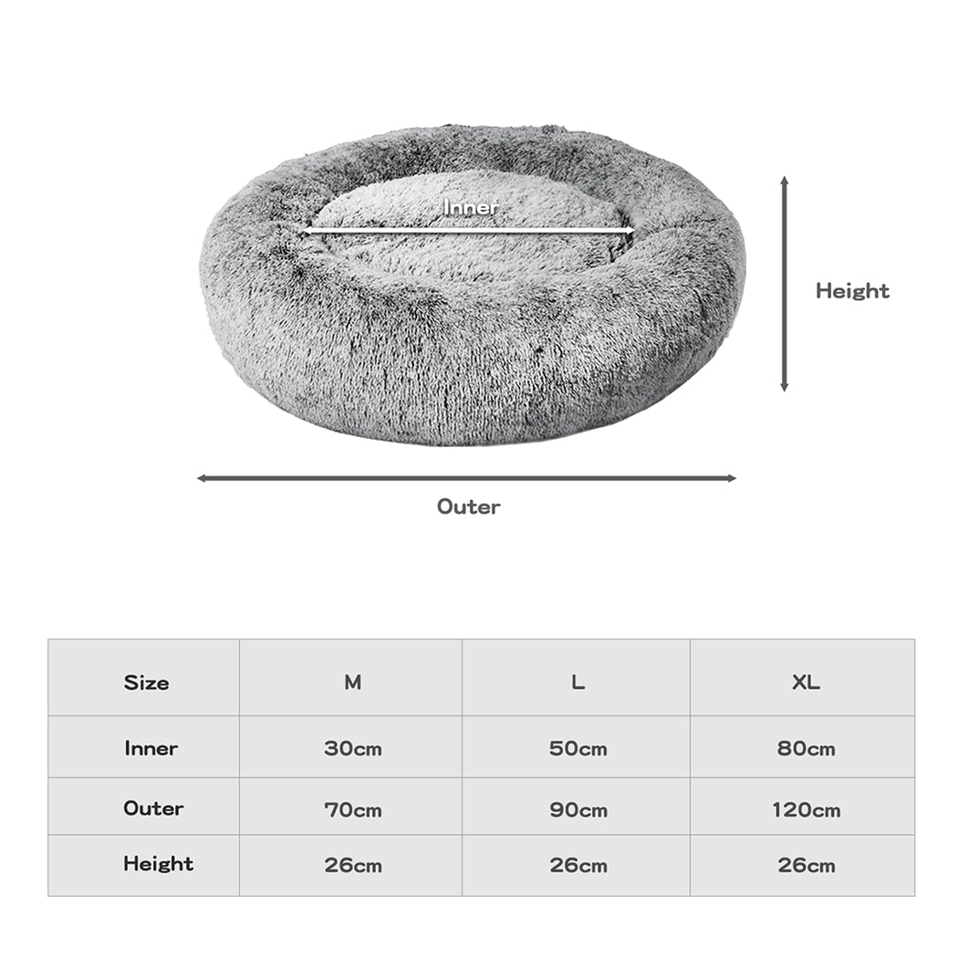 PaWz Pet Bed Memory Foam Dog Donut Charcoal X-Large-1954802572552441858