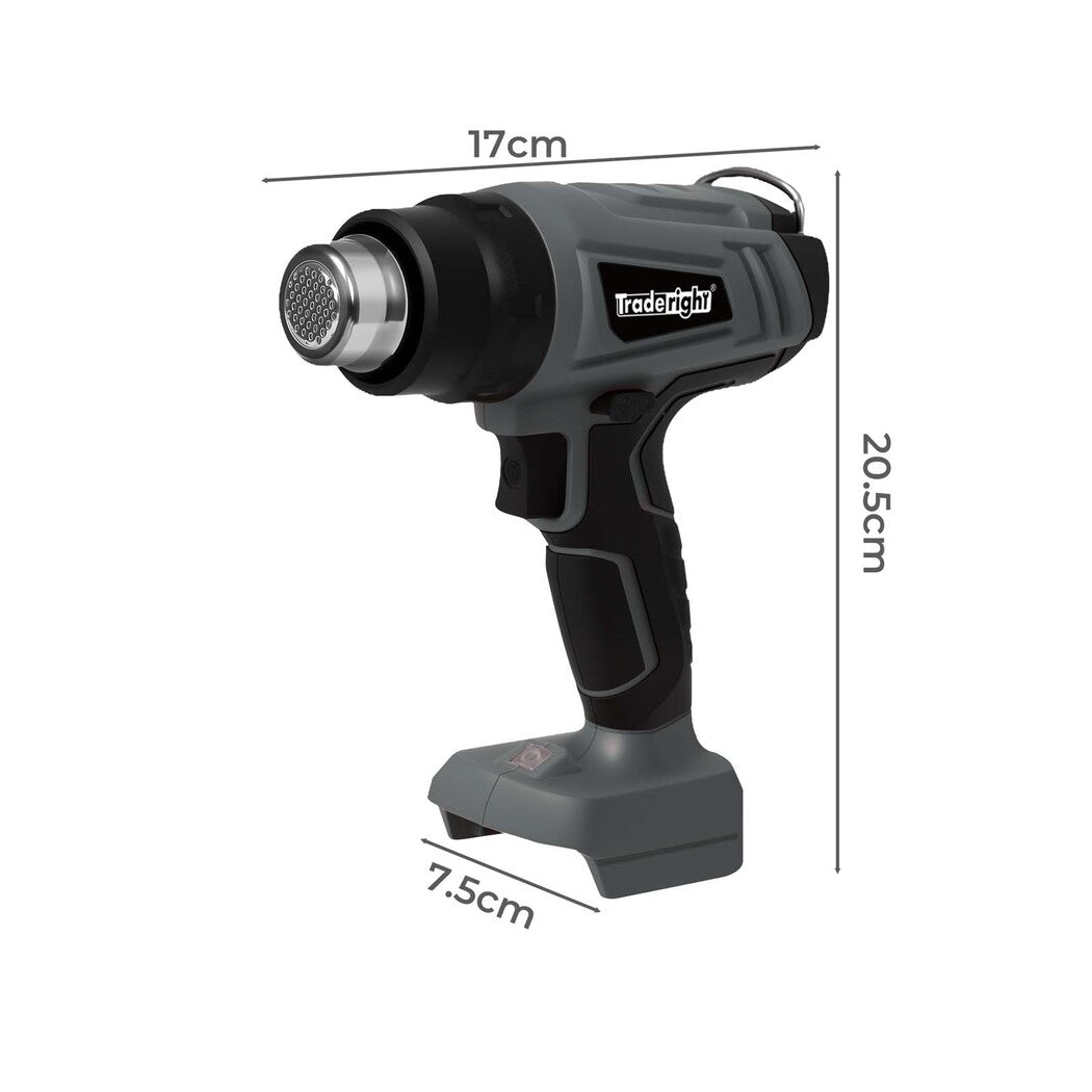 Traderight 21V Heat Gun Kit 500°C Cordless 5 Nozzles-1973194187516022786