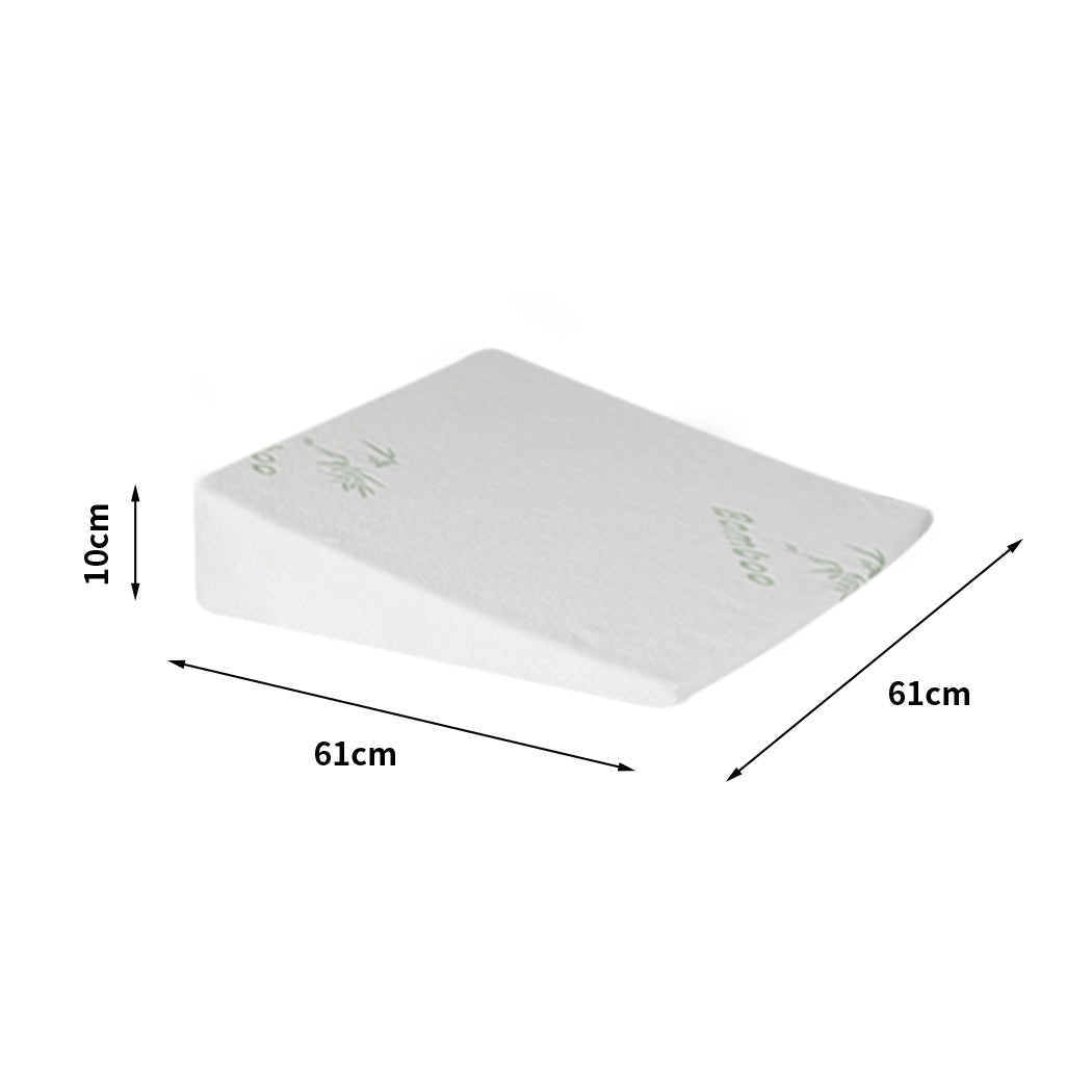 DreamZ Bedding Wedge Pillow Memory Foam White 10-1954802699715350530