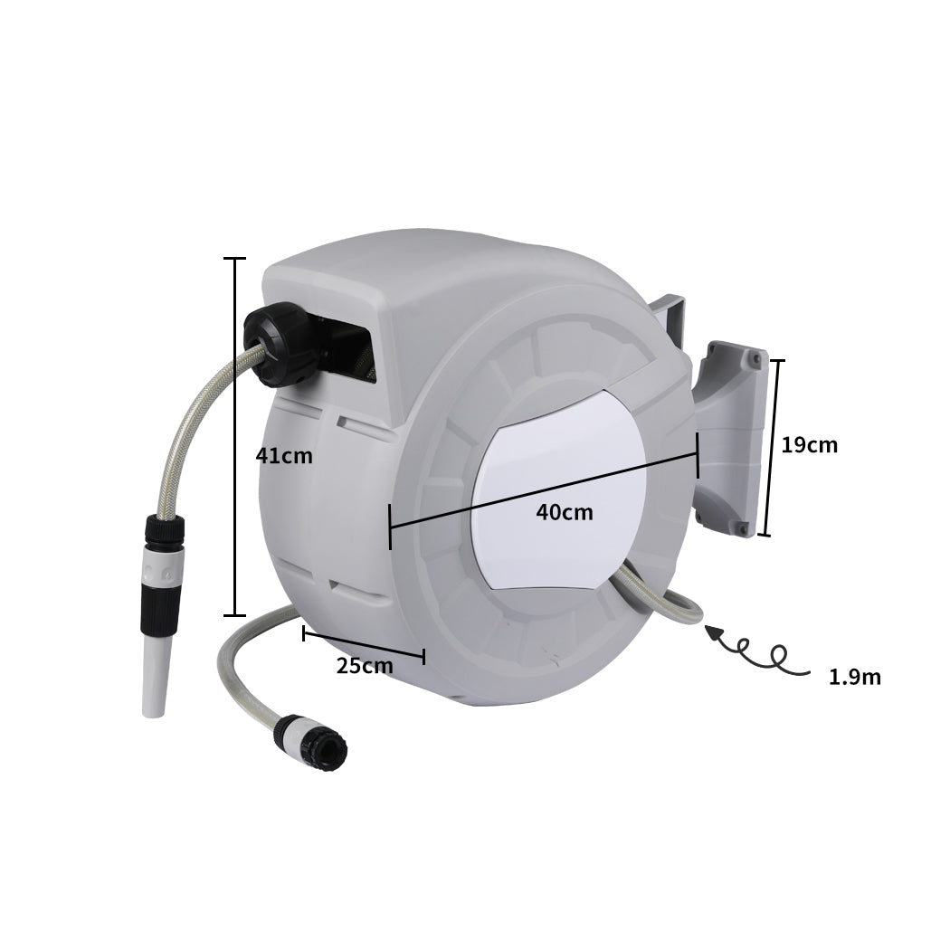 Hose Reel Retractable Water Garden Storage 20M-1919892887991095298