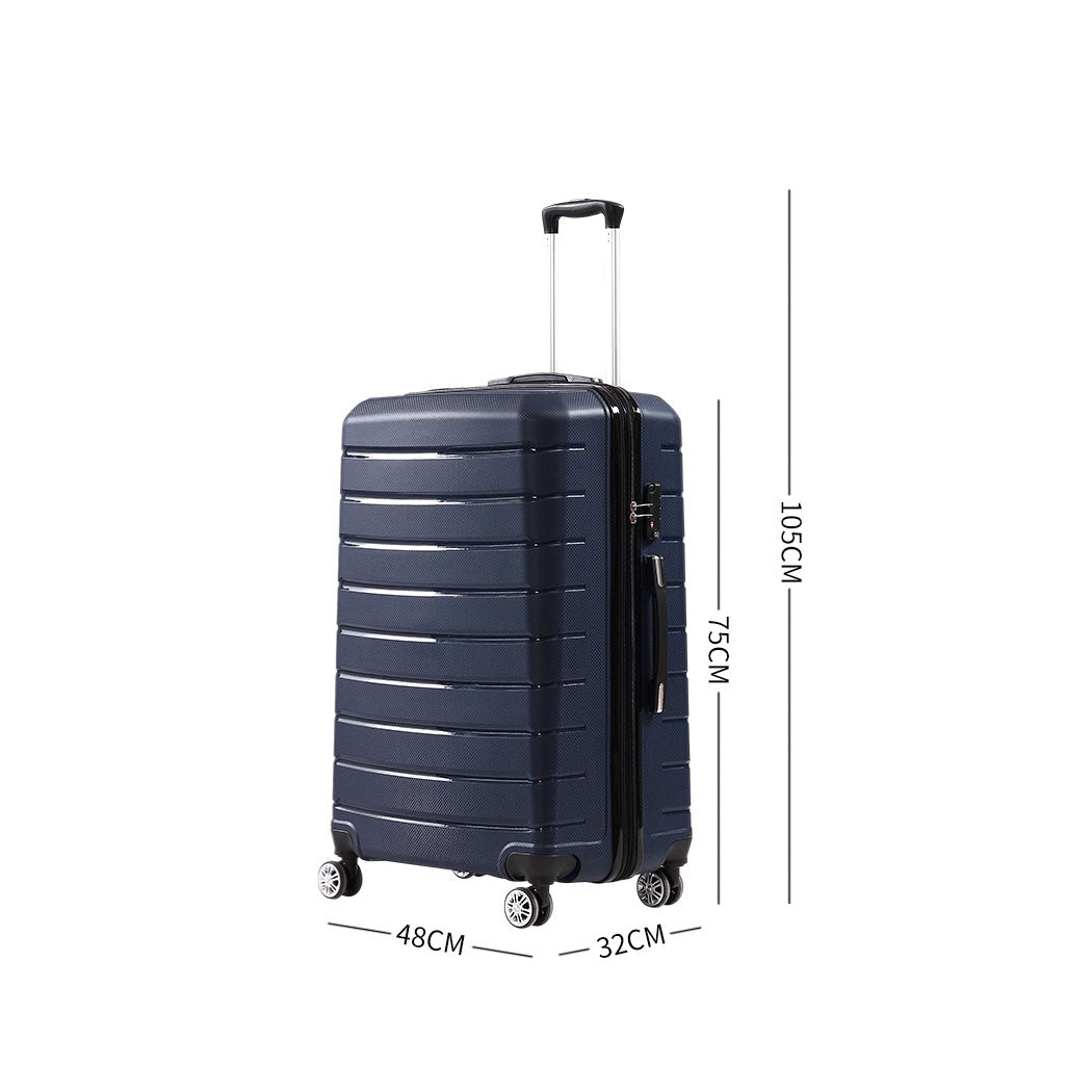 28" Travel Luggage Carry On Expandable Navy-1919892860510015490