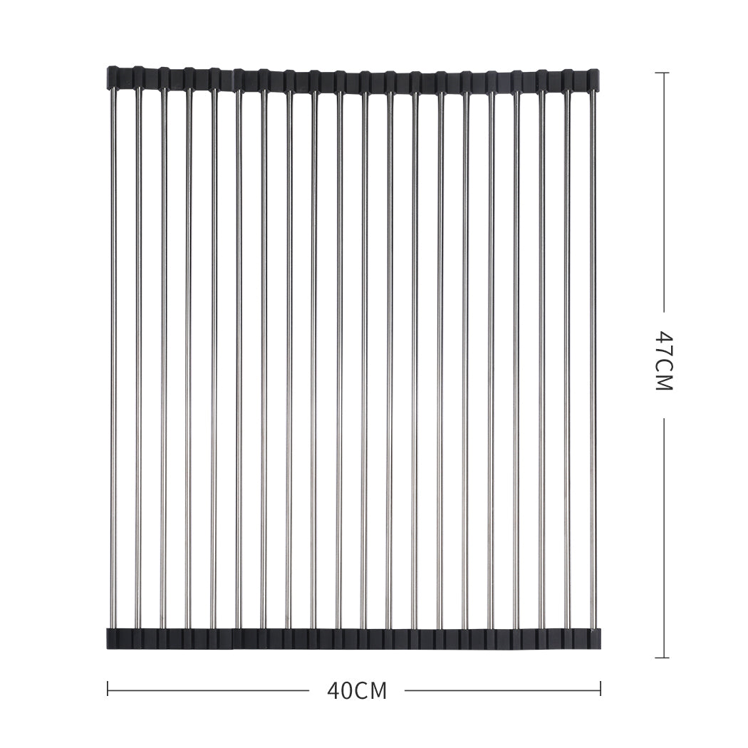 TOQUE Stainless Steel Dish Drying Rack-1954802797618794498