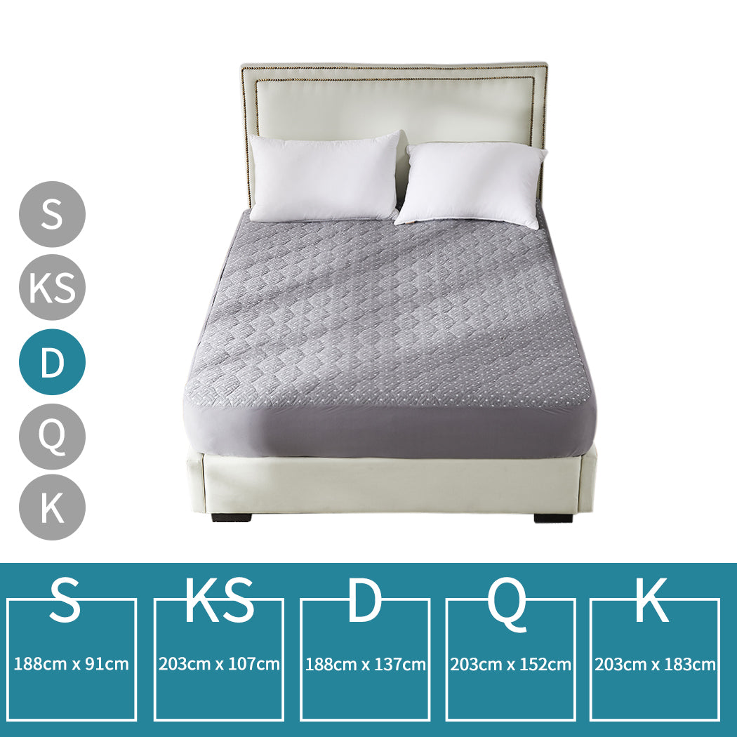 Dreamz Mattress Protector Topper Bamboo Double-1910112874685140994