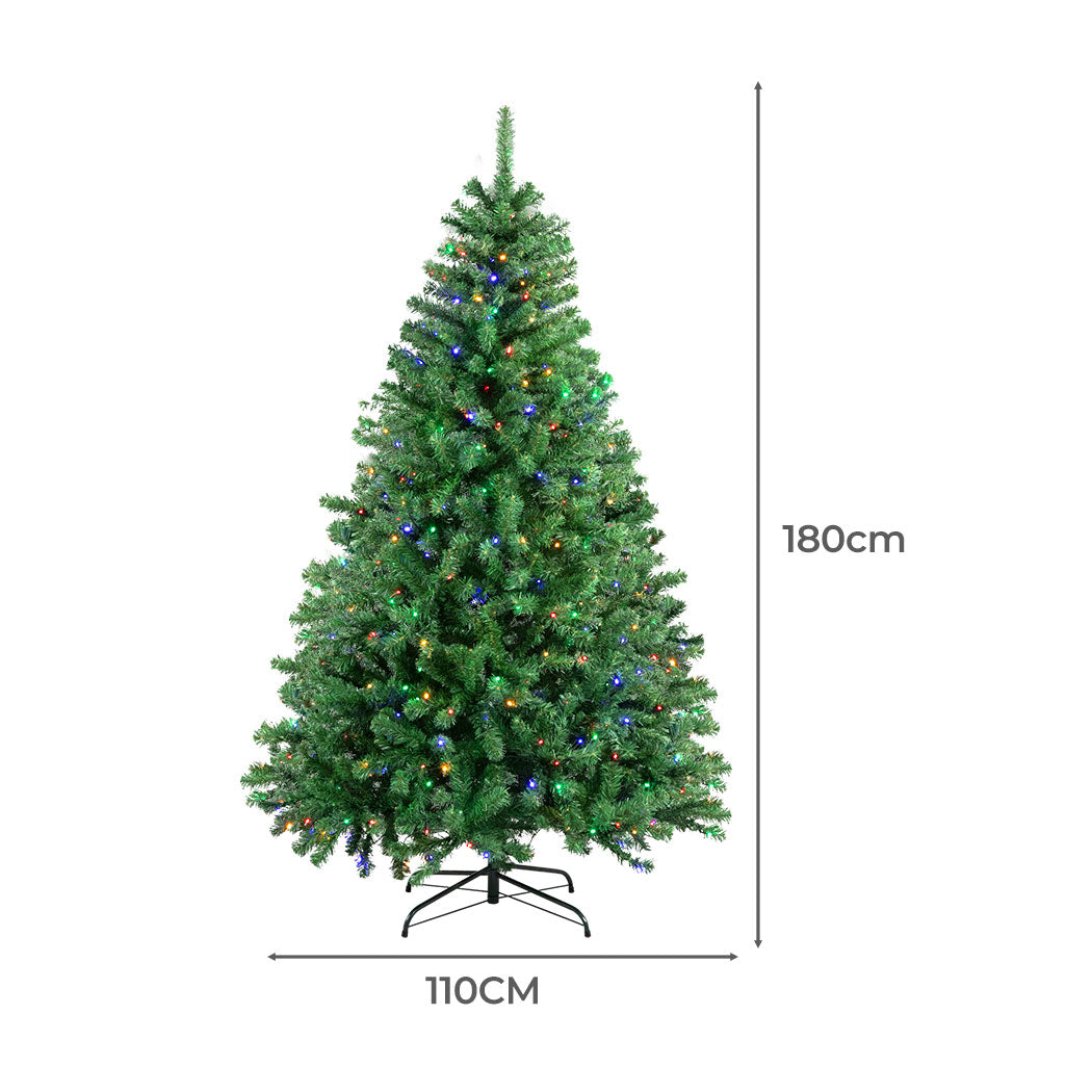 SANTACO 1.8M Christmas Tree Pre Lit-1954802335268081666