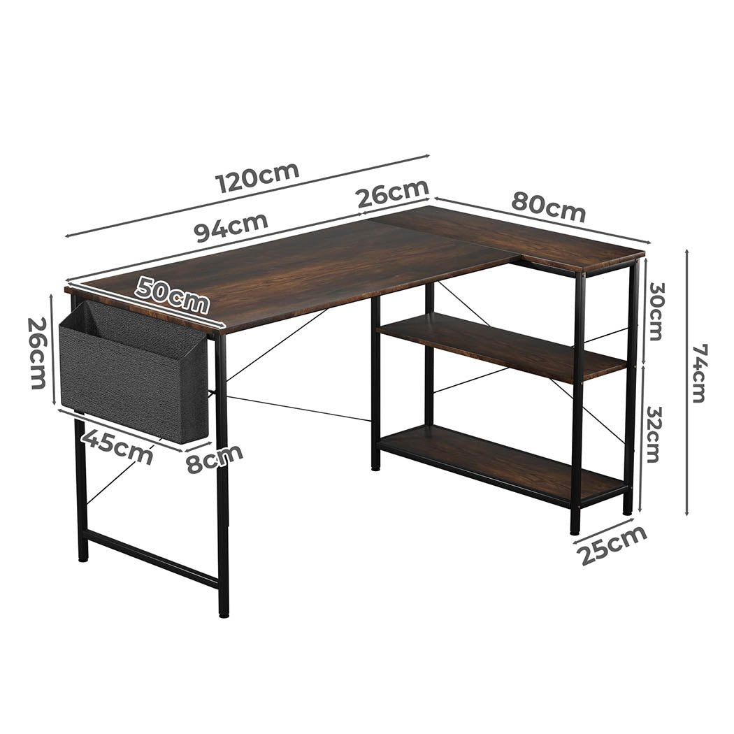 Levede L Shaped Computer Desk Home Corner Desk-1954802382223314946