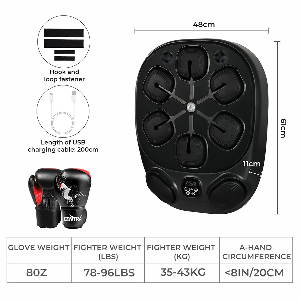 Centra Smart Music Boxing Machine With 8OZ Boxing Glove-1973193543816187906