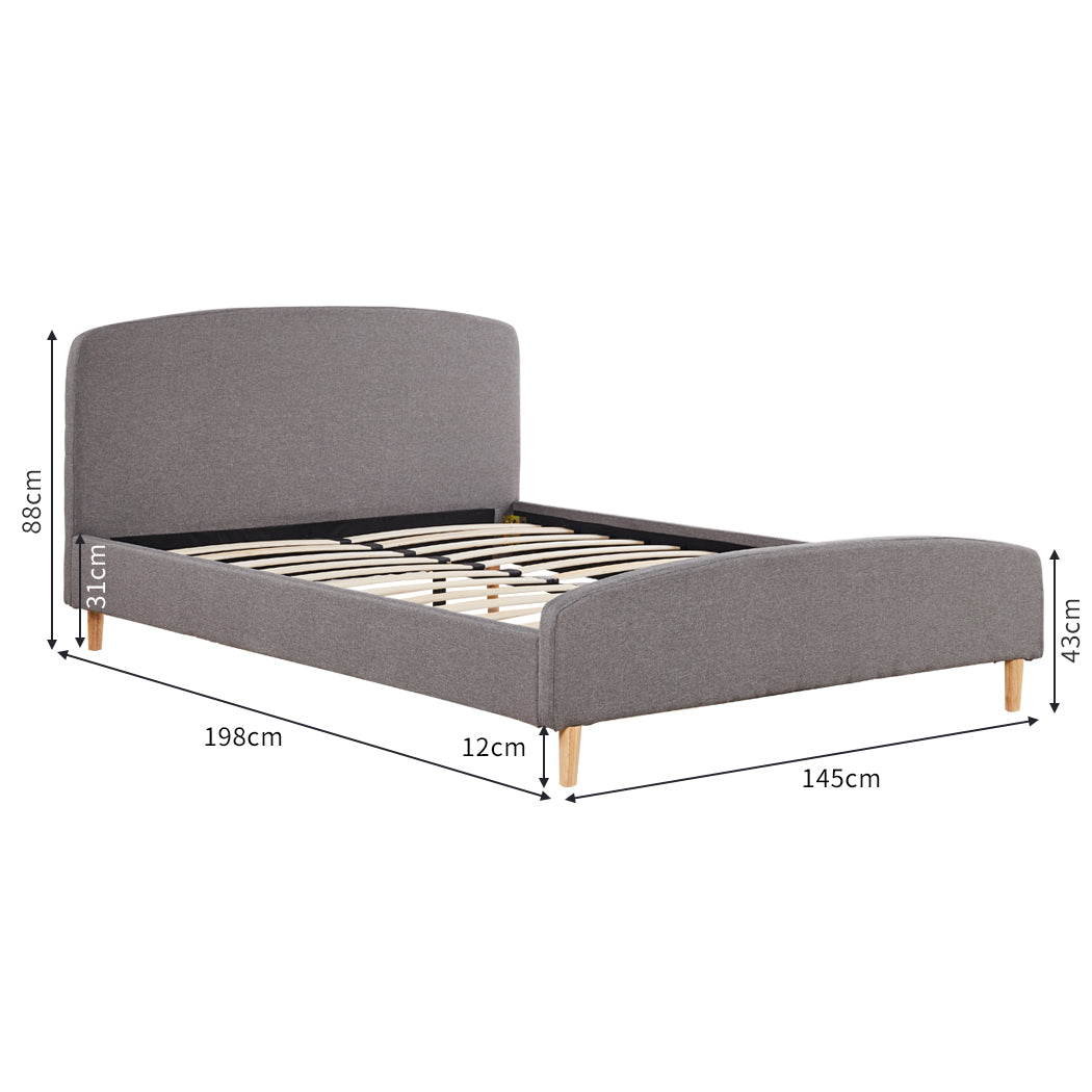 Levede Double Bed Frame Wooden Platform-1919892911114293250