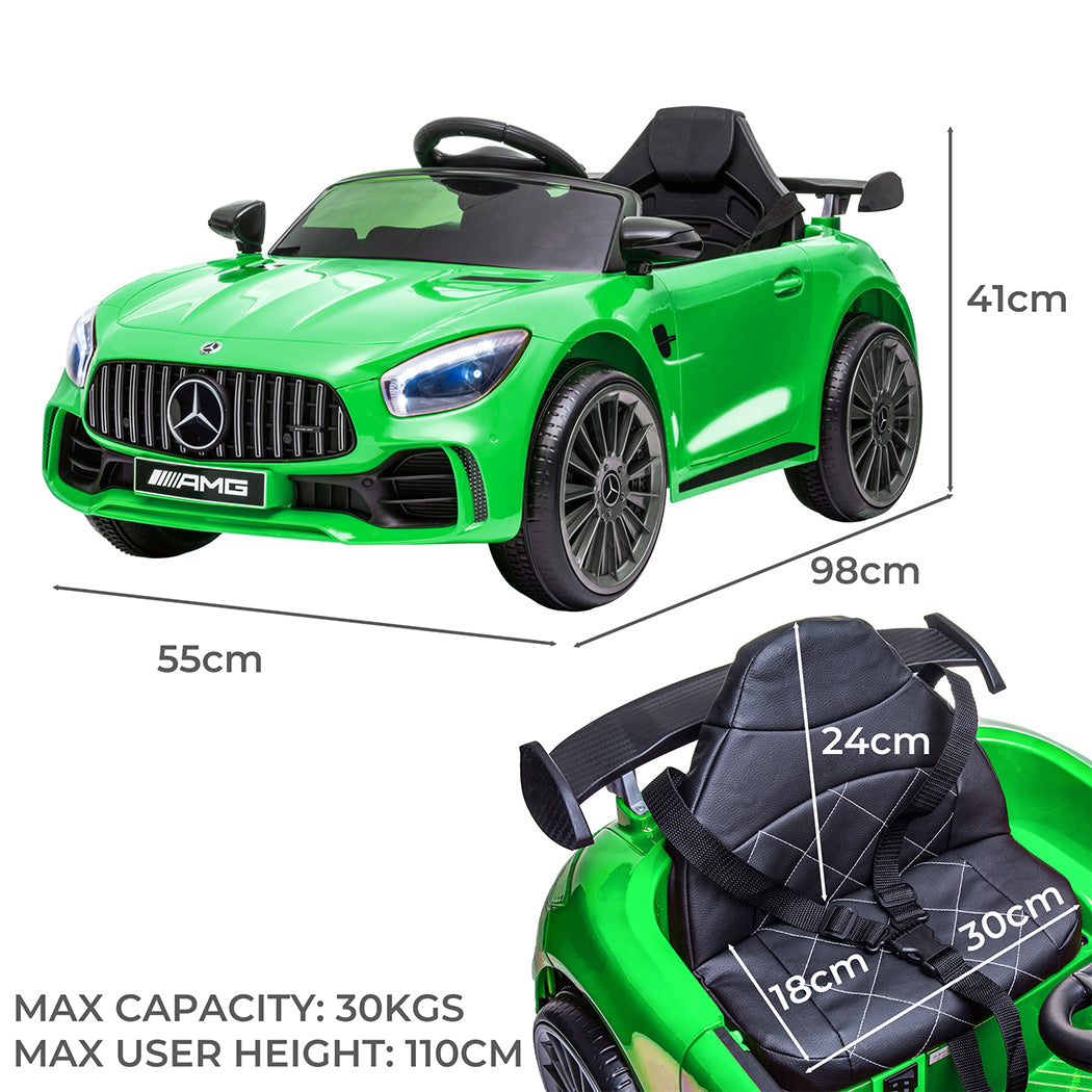 Kids Ride On Car 12V Battery Mercedes-Benz Green-1910113158366892034