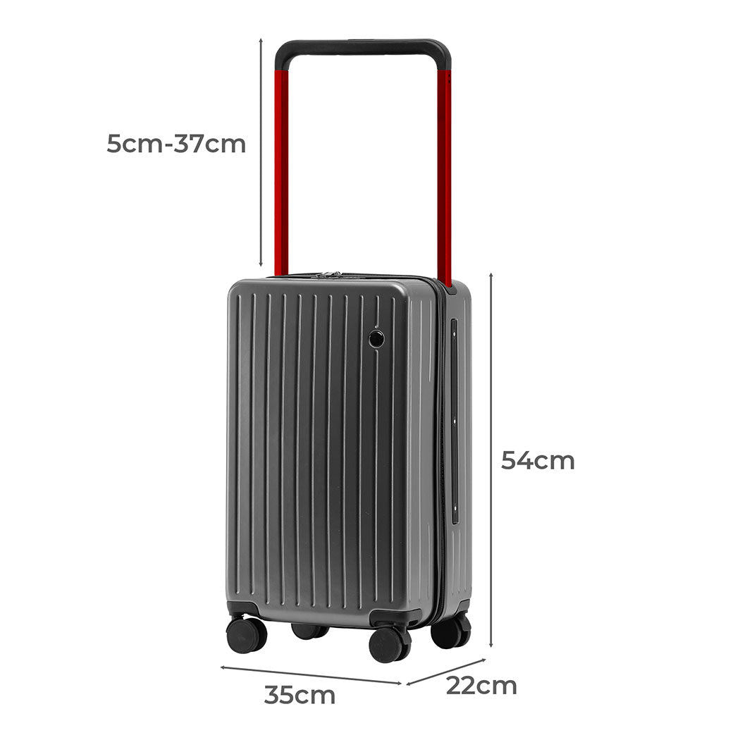 Slimbridge 20" Luggage Wide Handle TSA Lock Grey-1954802420173377538