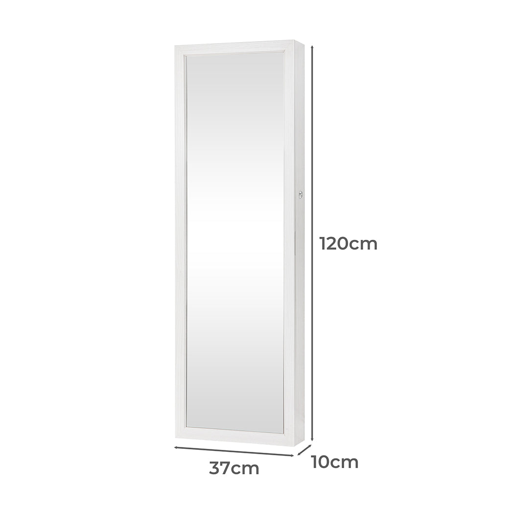 Levede Mirror Jewellery Cabinet LED-1954802757206675458