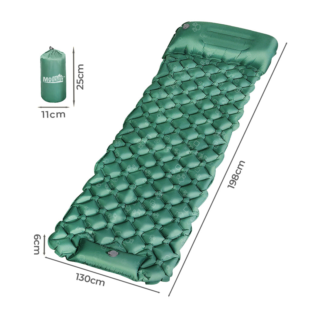 Mountview Sleeping Air Pad Inflat Camping Single-1954802439987269634