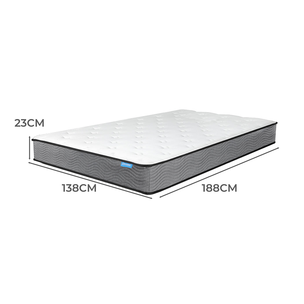Dreamz Spring Mattress Pocket Bed Top Double-1954802855433080834