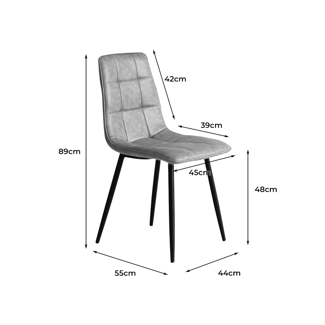 Levede 8x Dining Chairs Kitchen Chair-1973193558223622146