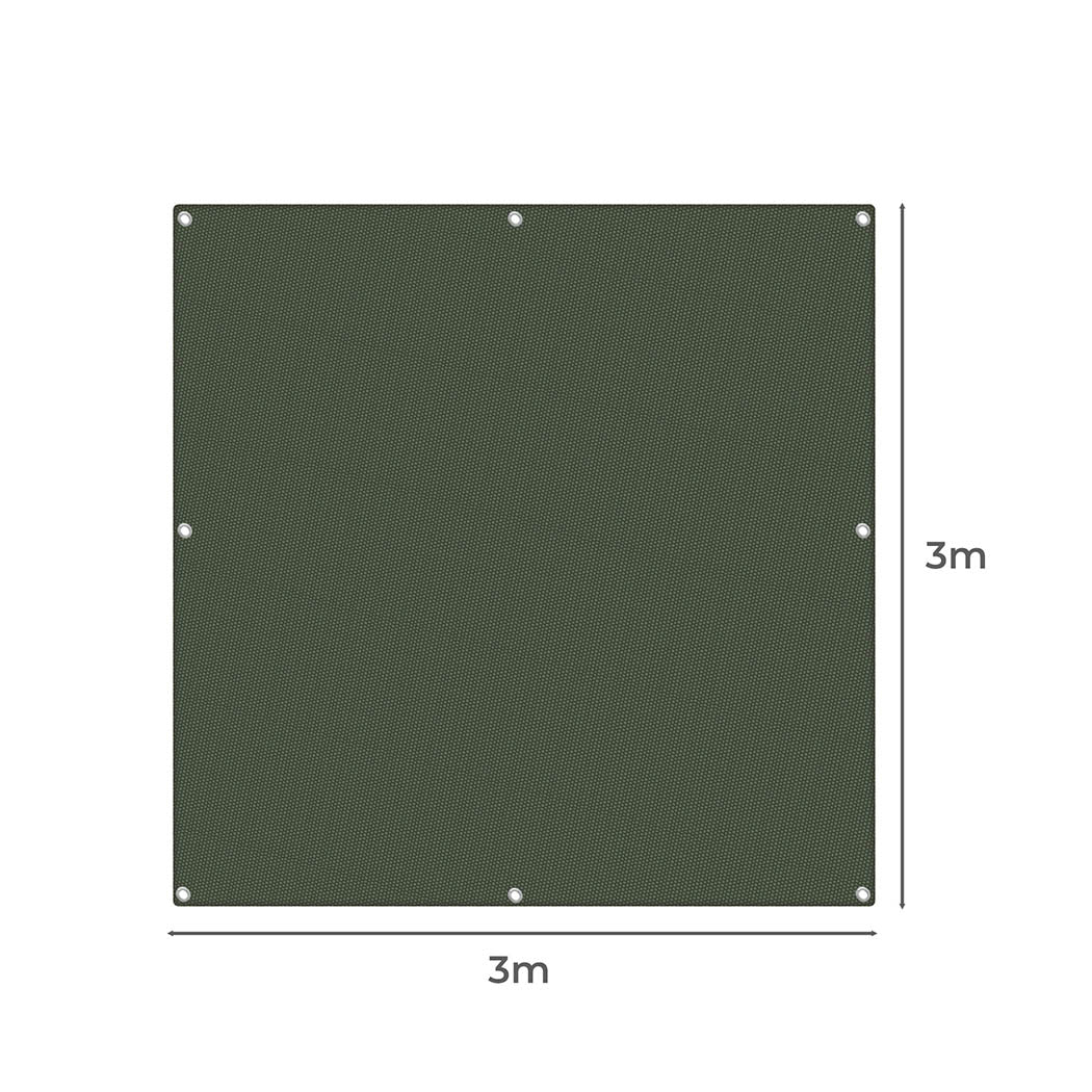 Polyester Canvas Tarp Tarpaulin Sun 3x3 Meter-1954802676223053826