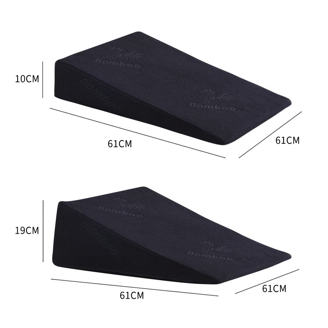 Cool Gel Memory Foam Bed Wedge Pillow With Cover-1910112235951362050