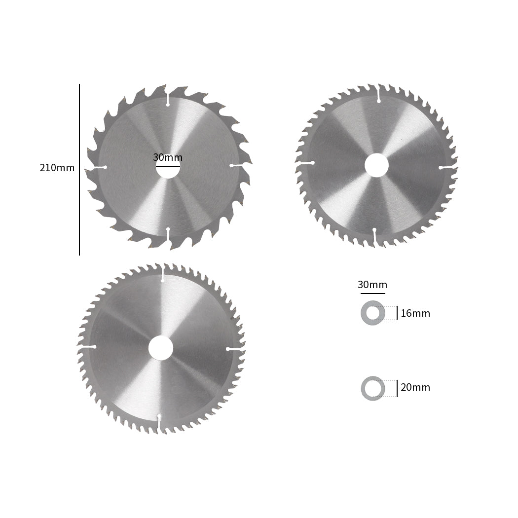 Traderight 3Pcs Circular Saw Blades-1954802749422047234