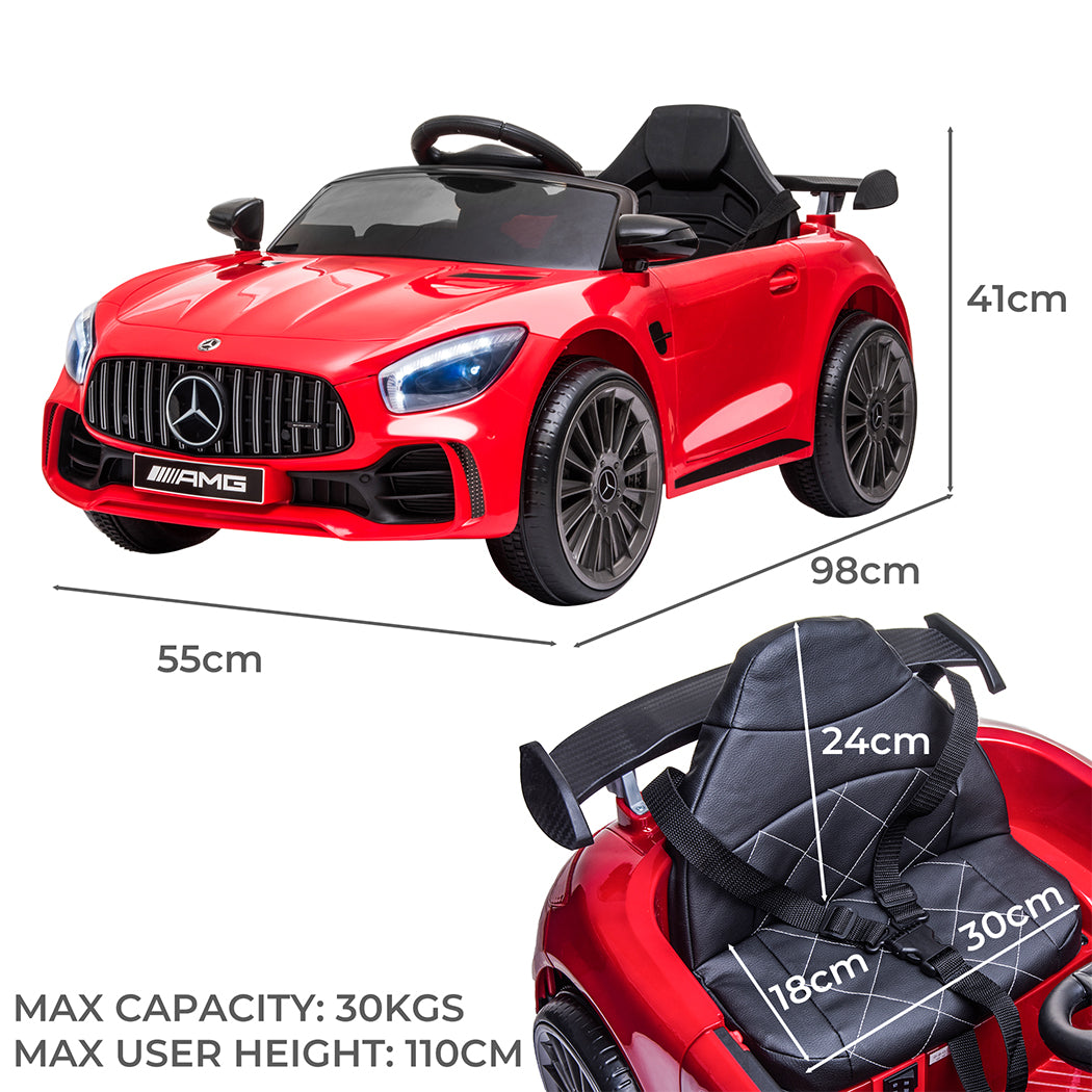 Kids Ride On Car 12V Battery Mercedes-Benz Red-1954802779537149954