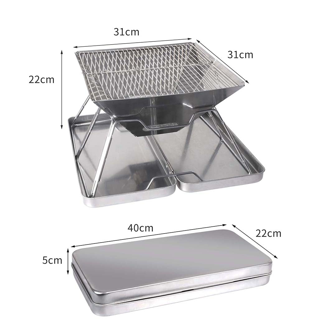 Charcoal BBQ Grill Foldable Barbecue-1910113184212193282