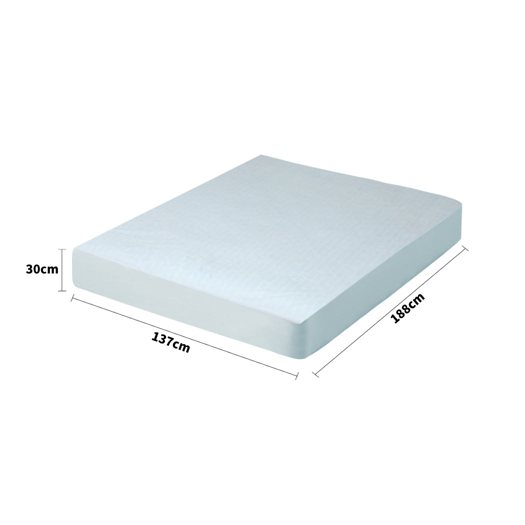 Dreamz Double Mattress Protector Pillowcases Double Blue-1910112876966842370