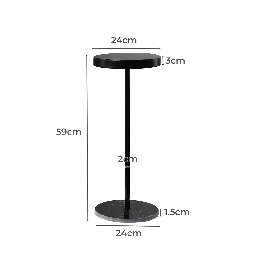 Side Table Round Tabletop Small Lightweight-1954802379861921794