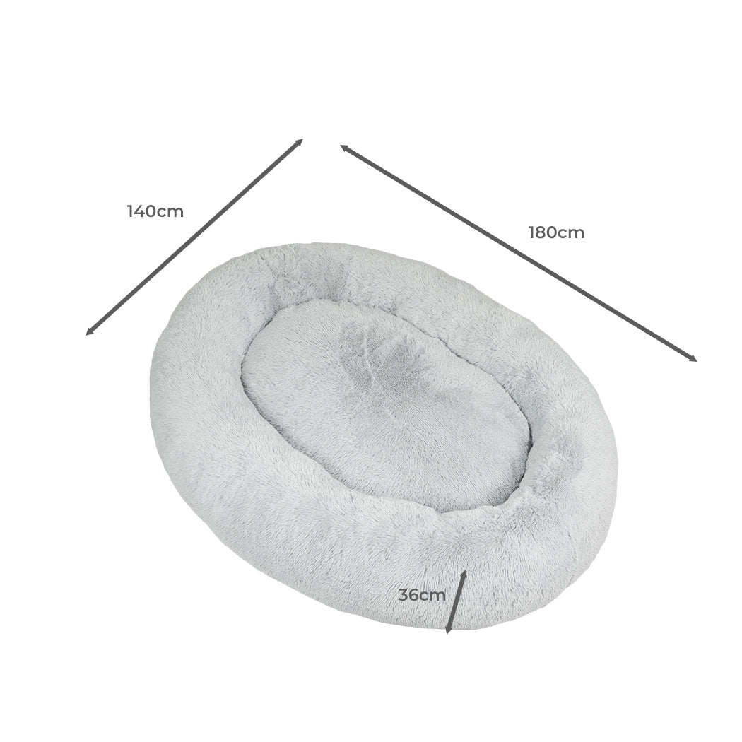 TheNapBed 1.8m Human Size Pet Bed Fluffy Grey-1954802556530200578