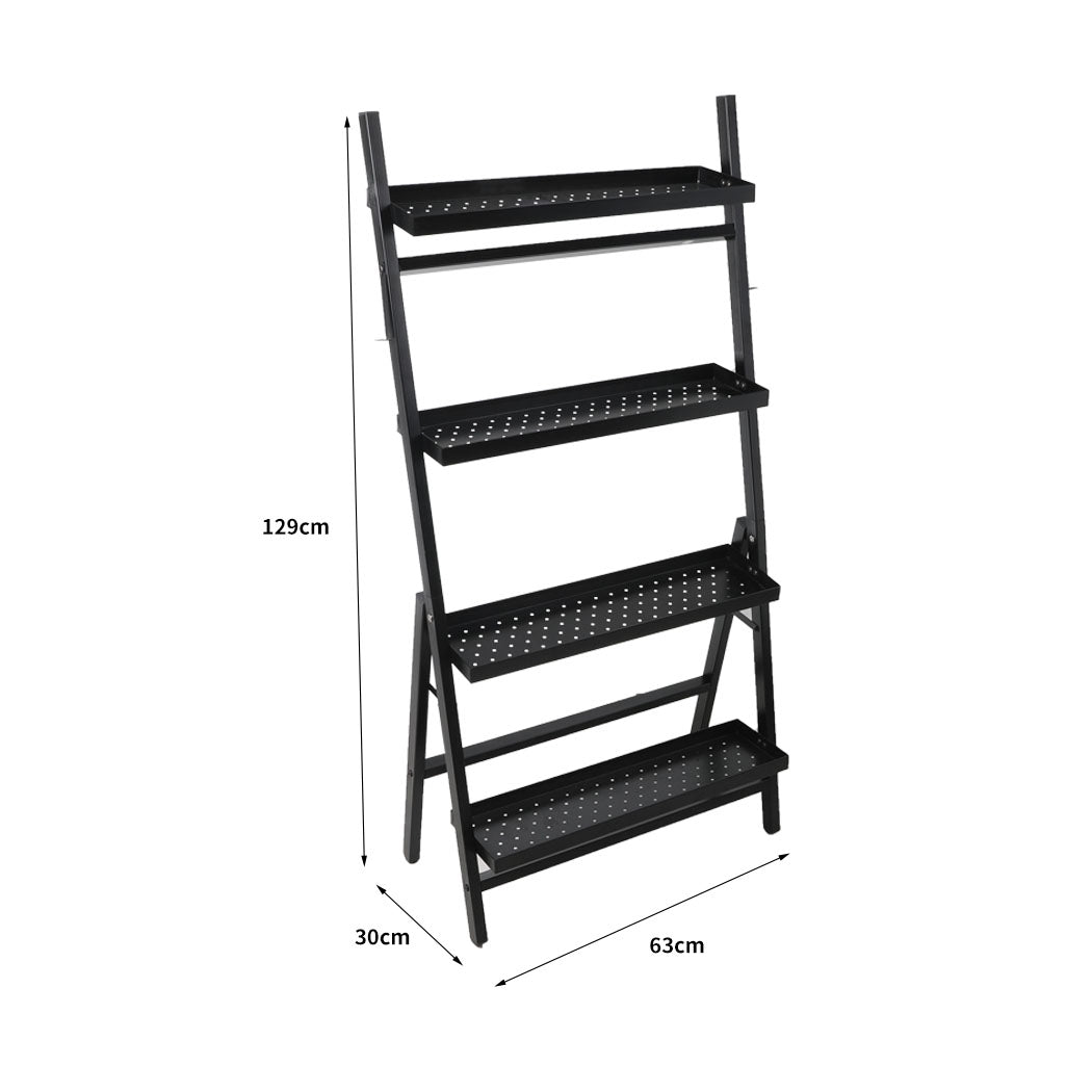 Levede 4-Tier Plant Stand Outdoor Indoor-1919892939803332610