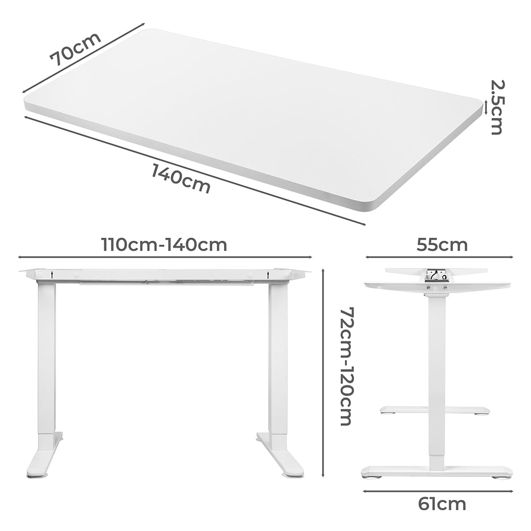 Levede Motorised Standing Desk Adjustable 140cm White 1000x 1MM-1910112995992801282