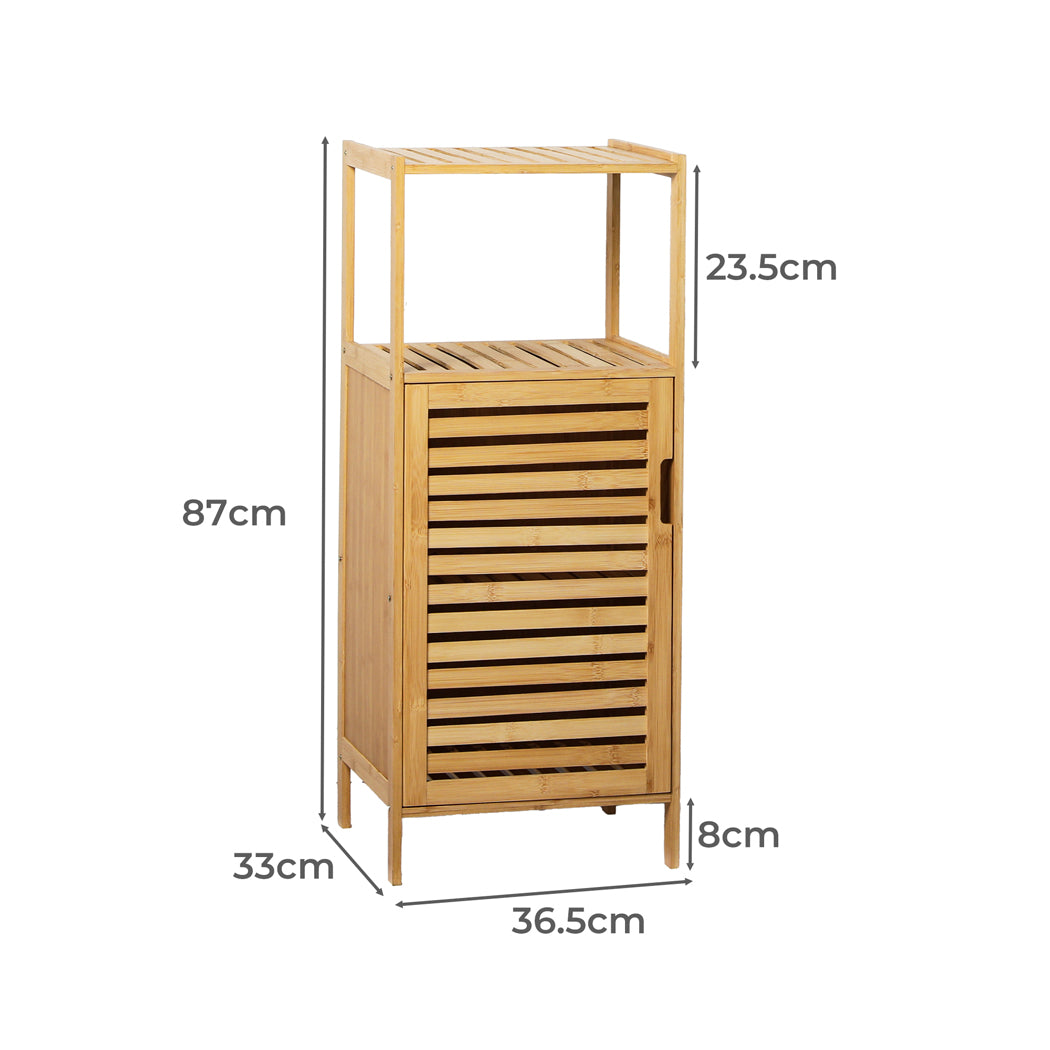 Levede Bathroom Bamboo Storage Cabinet Natural-1954802383812956162