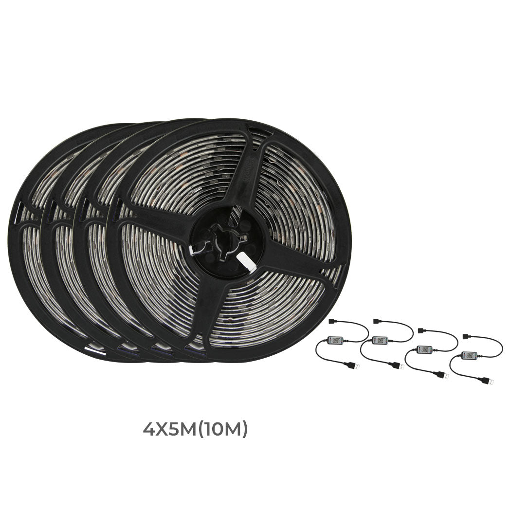 5M RGB 5050 LED Strip Lights 4 Roll-1919892864142282754