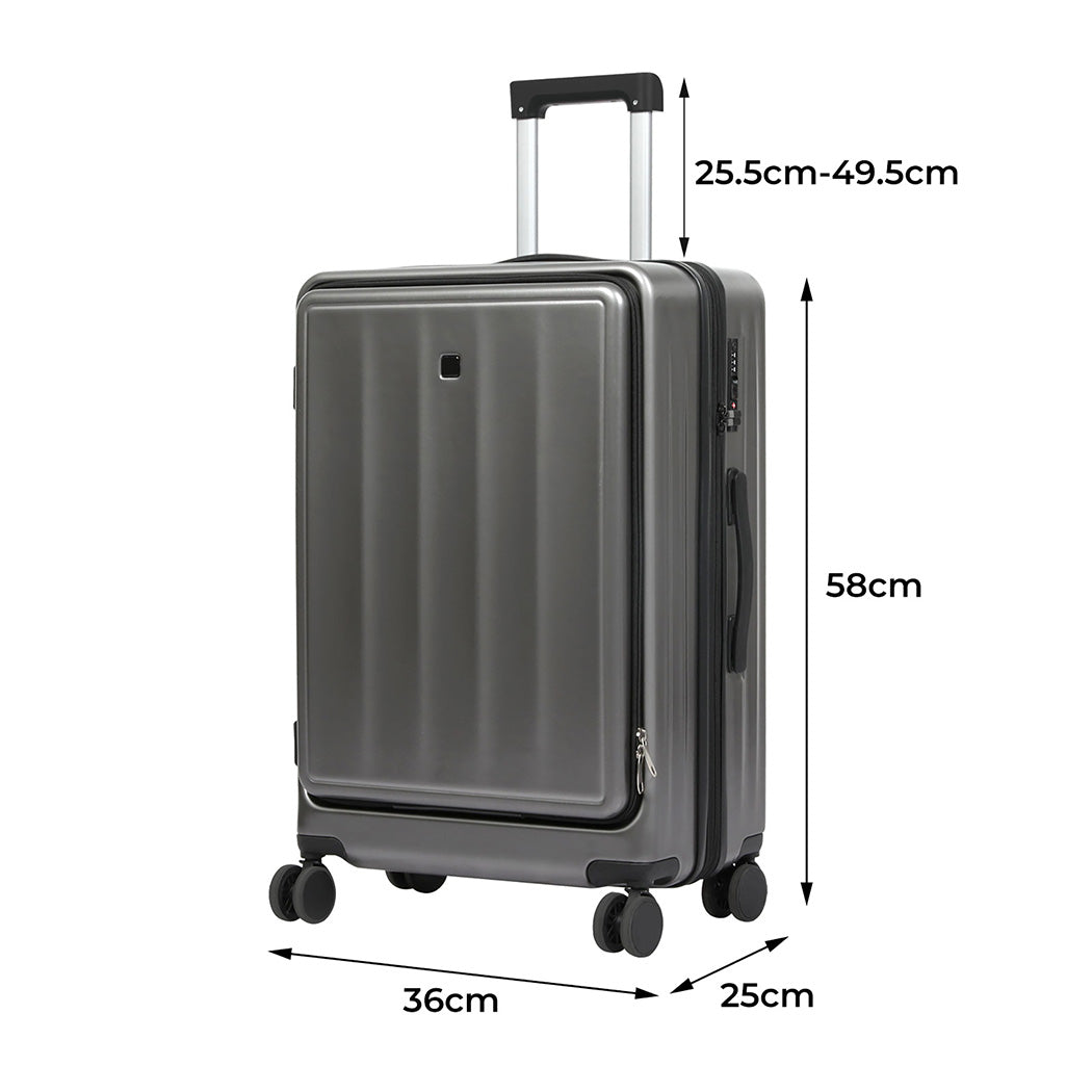 Slimbridge 20"Luggage Trolley Travel Suitcase-1954802419036721154