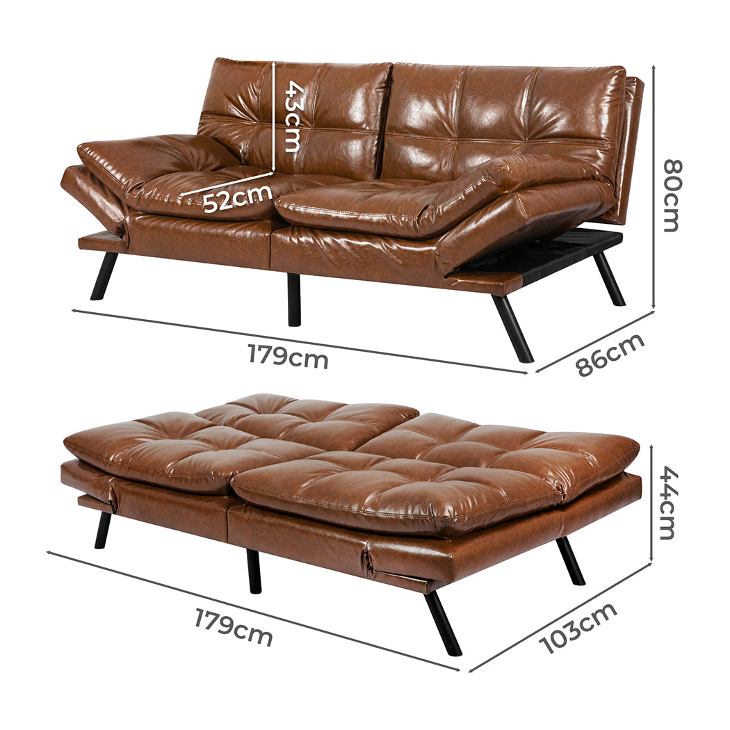 Levede Sofa Bed Futon Recliner Lounge-1954802602805956610