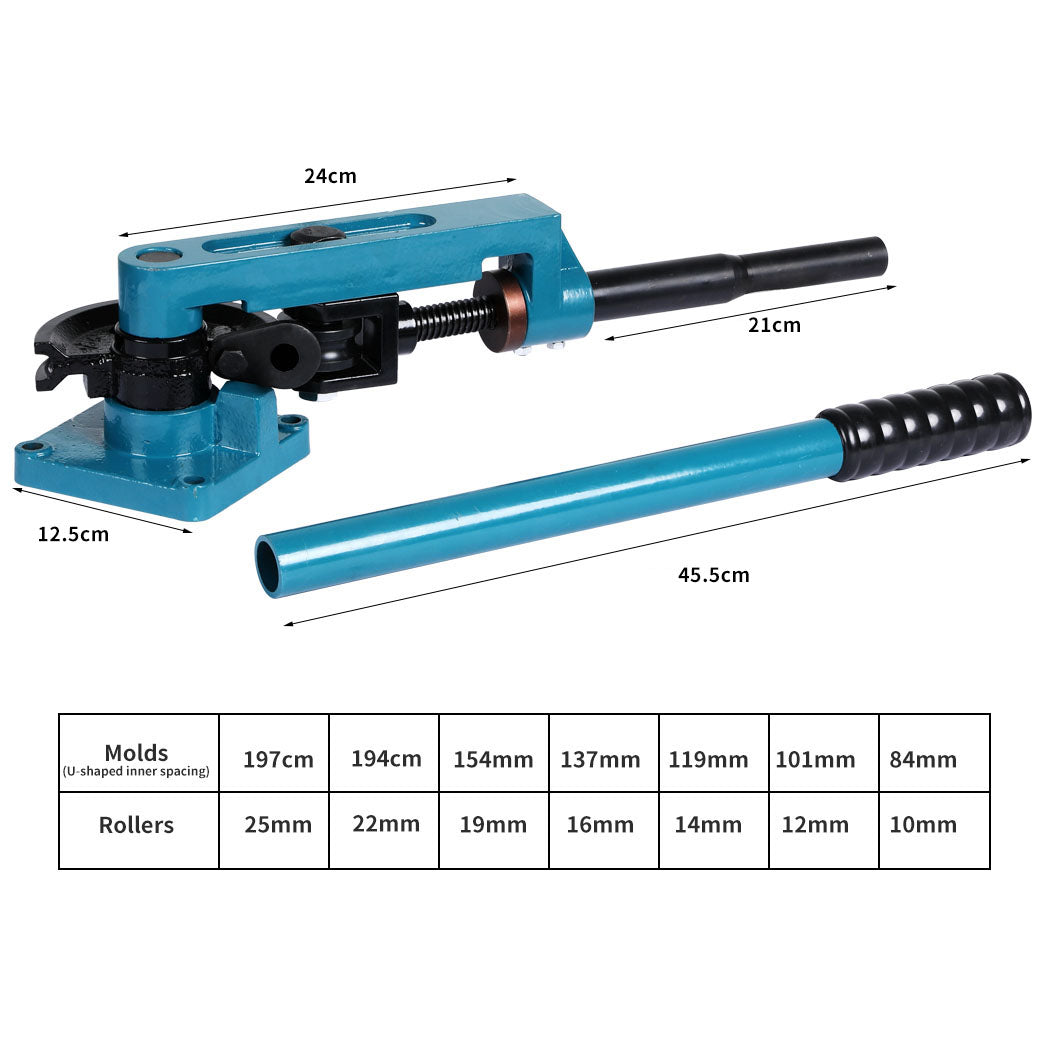 Traderight Pipe Bender Set Manual 10mm-25mm-1919892890021138434