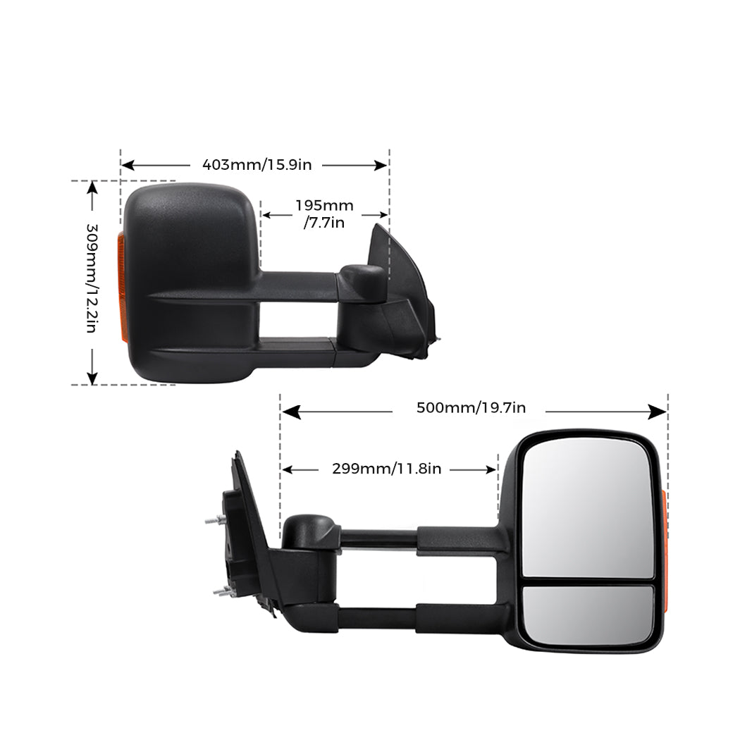 Galvan 2x Extendable Towing Mirrors-1919892841543372802