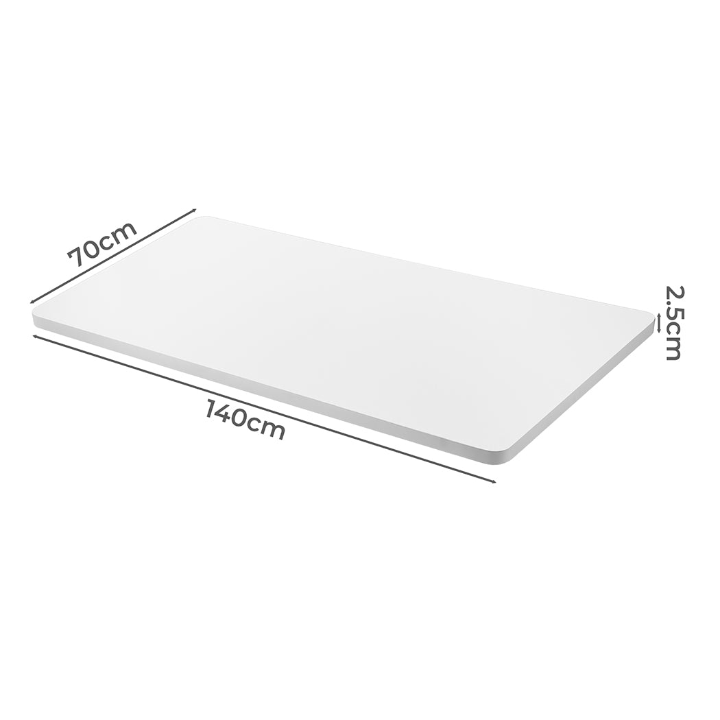 Levede Desktop For Motorised Adjustable Black 140X70CM White-1954803014262984706