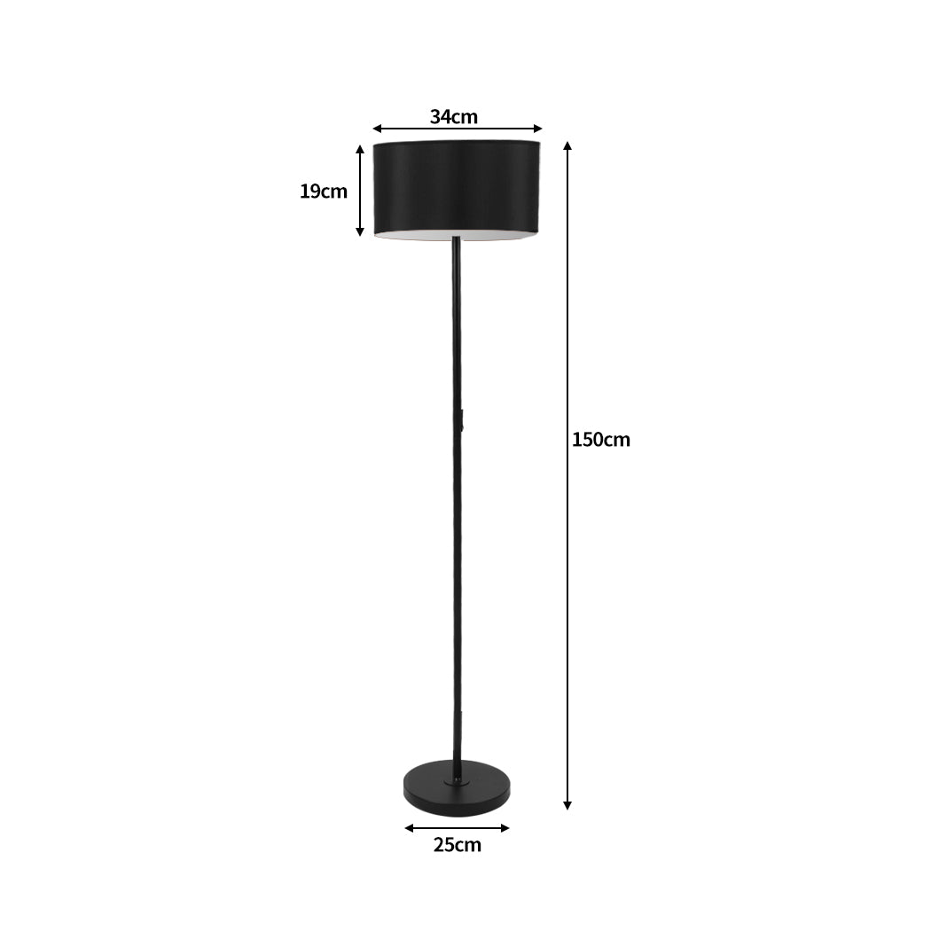 EMITTO Modern LED Floor Lamp Stand Reading Black-1954802826509160450