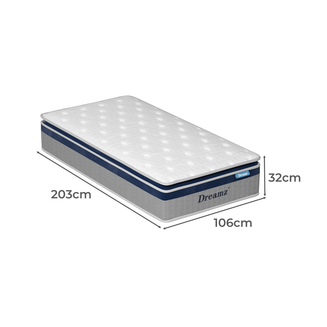 DreamZ Spring Mattress Pillow Top All Sizes 32CM-1954802368377917442
