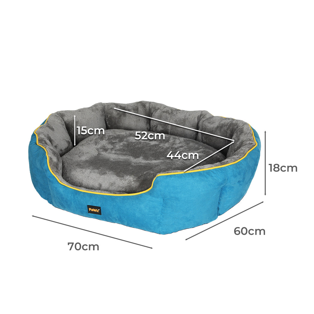 PaWz Electric Pet Heater Bed Heated M Blue Medium-1954802543326531586