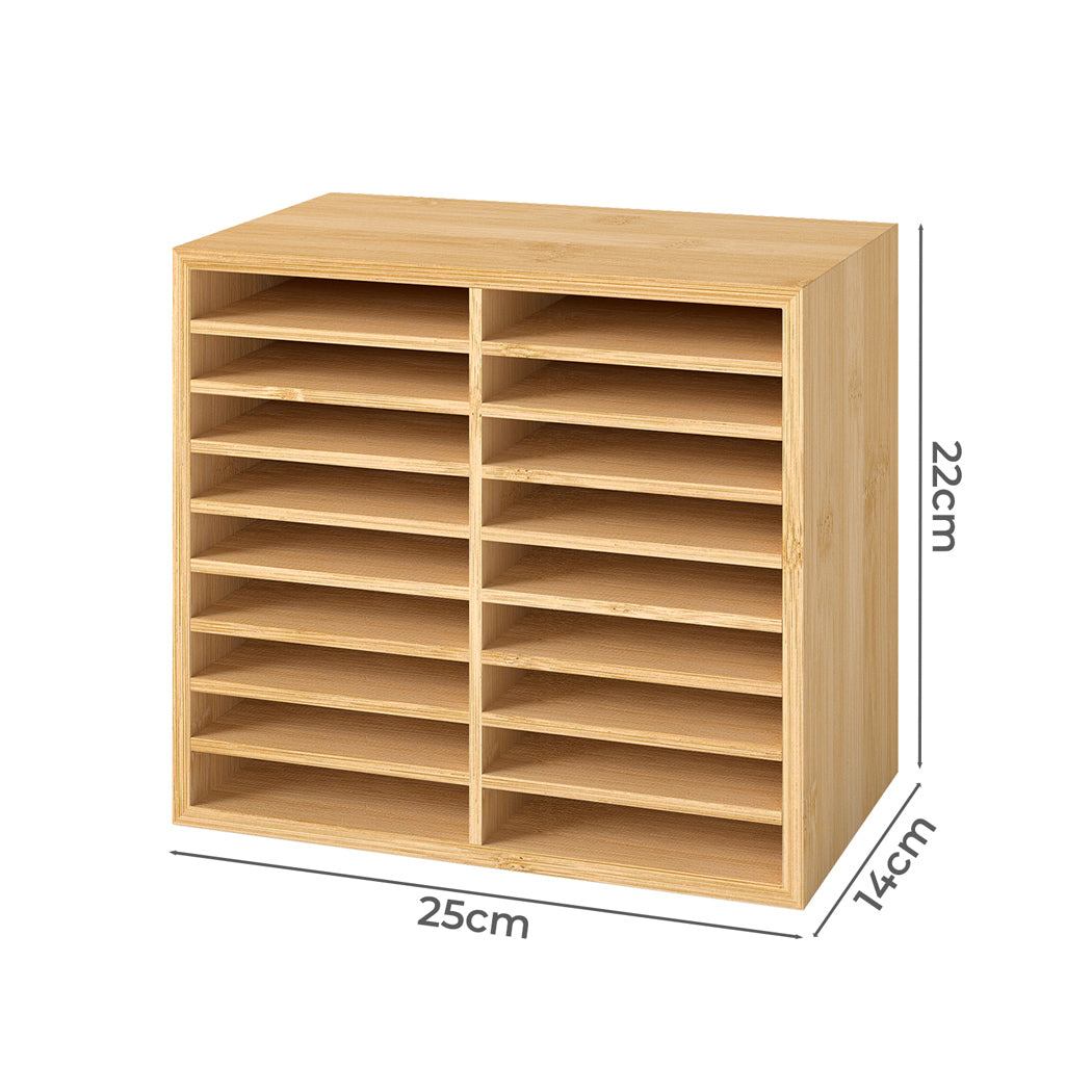 Levede Bamboo Marker Organizer Large Capacity Holder-1973193604943974402